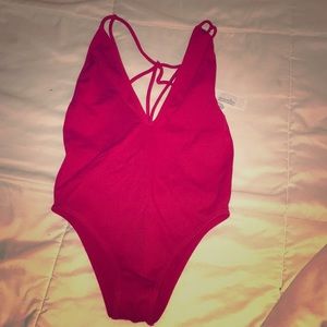 Red bodysuit